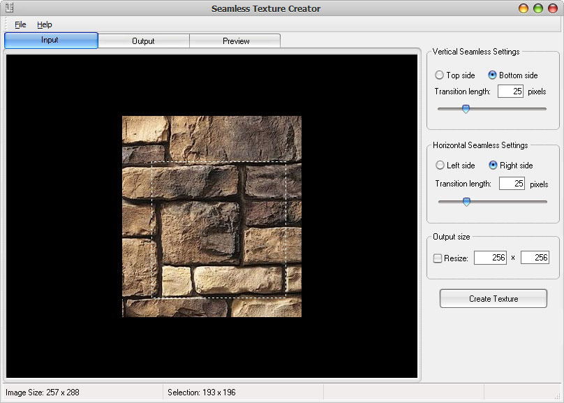 Click to view Seamless Texture Creator 3.0 screenshot